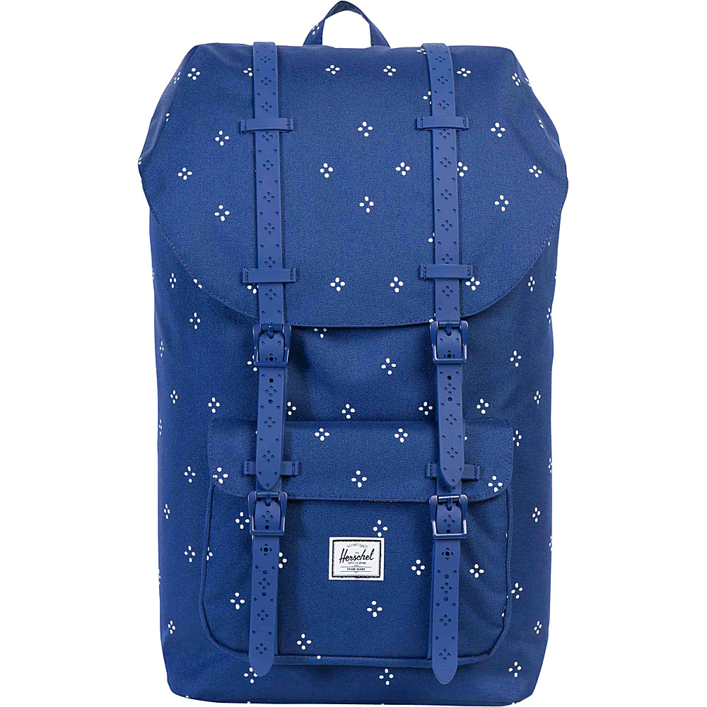 Herschel Supply Co. Little America Laptop Backpack Focus Twilight Blue Rubber Herschel Supply Co. Business Laptop Backpacks