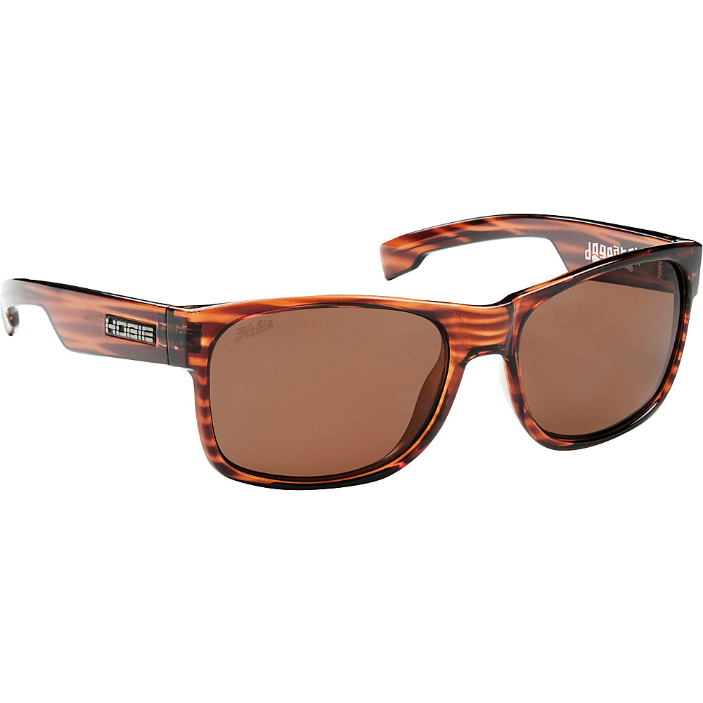 Hobie Eyewear Dogpatch Sunglasses Brown Wood Grain Frame With Copper PC Lens Hobie Eyewear Sunglasses