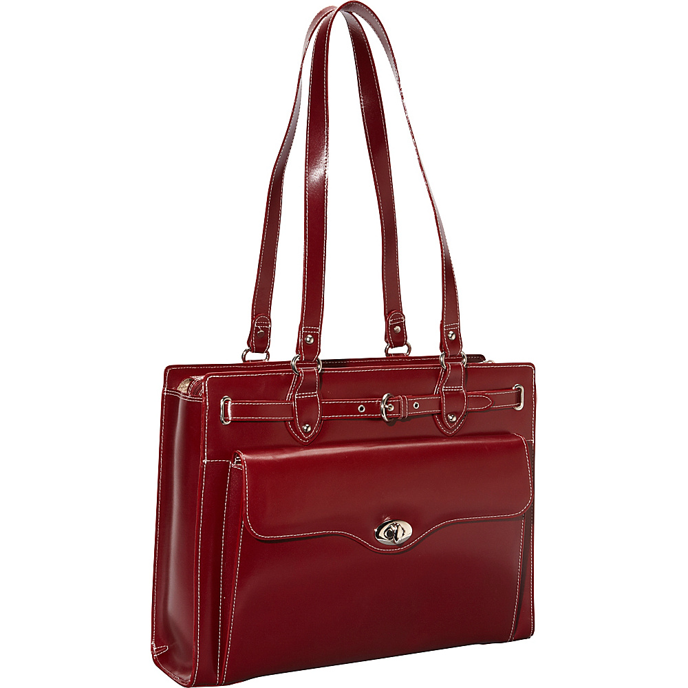 McKlein USA Joliet 15 Leather Laptop Tote EXCLUSIVE Red McKlein USA Women s Business Bags