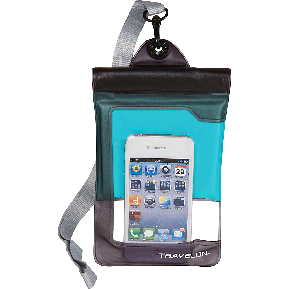 Travelon Waterproof Smart Phone Digital Camera Case Blue Travelon Electronic Cases
