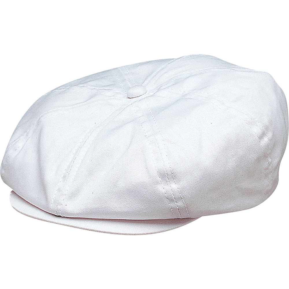 Scala Hats Cotton Cap White Medium Scala Hats Hats Gloves Scarves