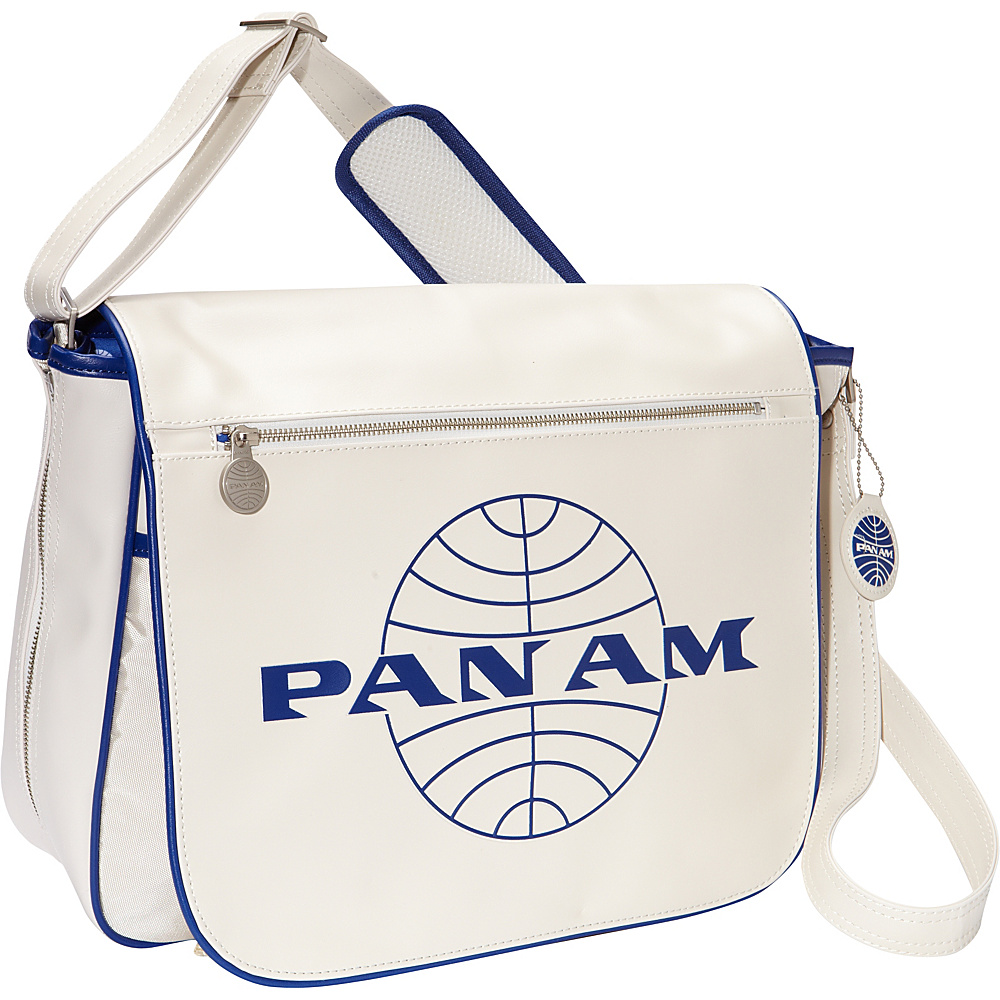 Pan Am Originals Messenger Reloaded Vintage White Pan Am Blue Pan Am Messenger Bags