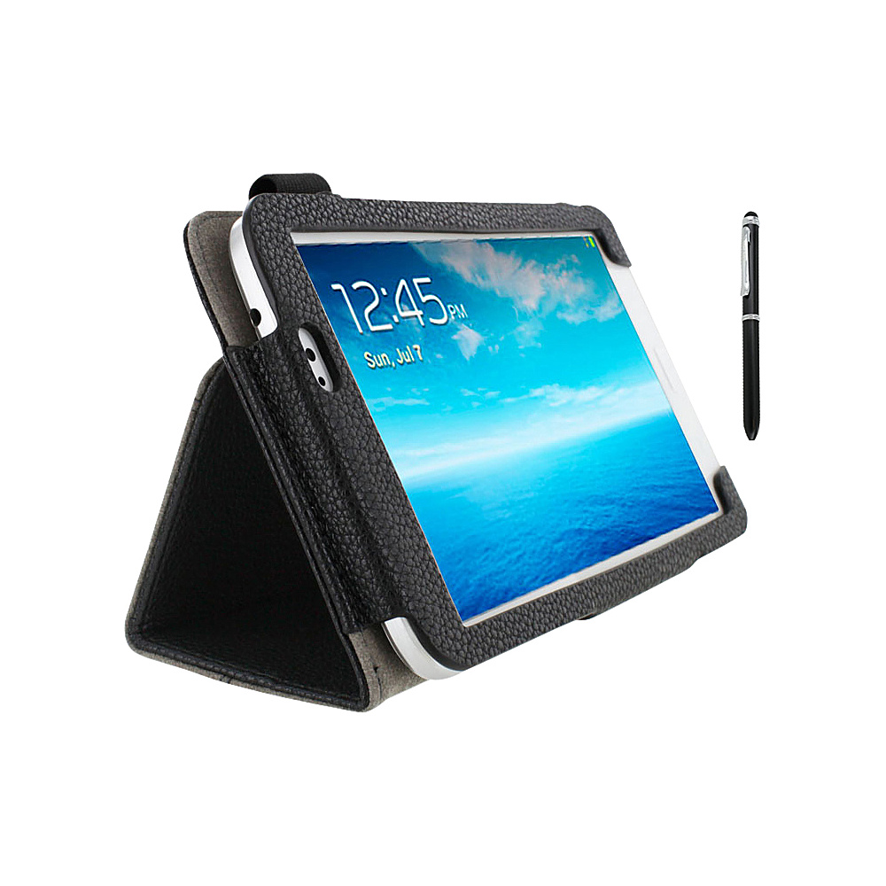 rooCASE Samsung Galaxy Tab 3 7.0 Dual Station Case w Stylus Black rooCASE Electronic Cases