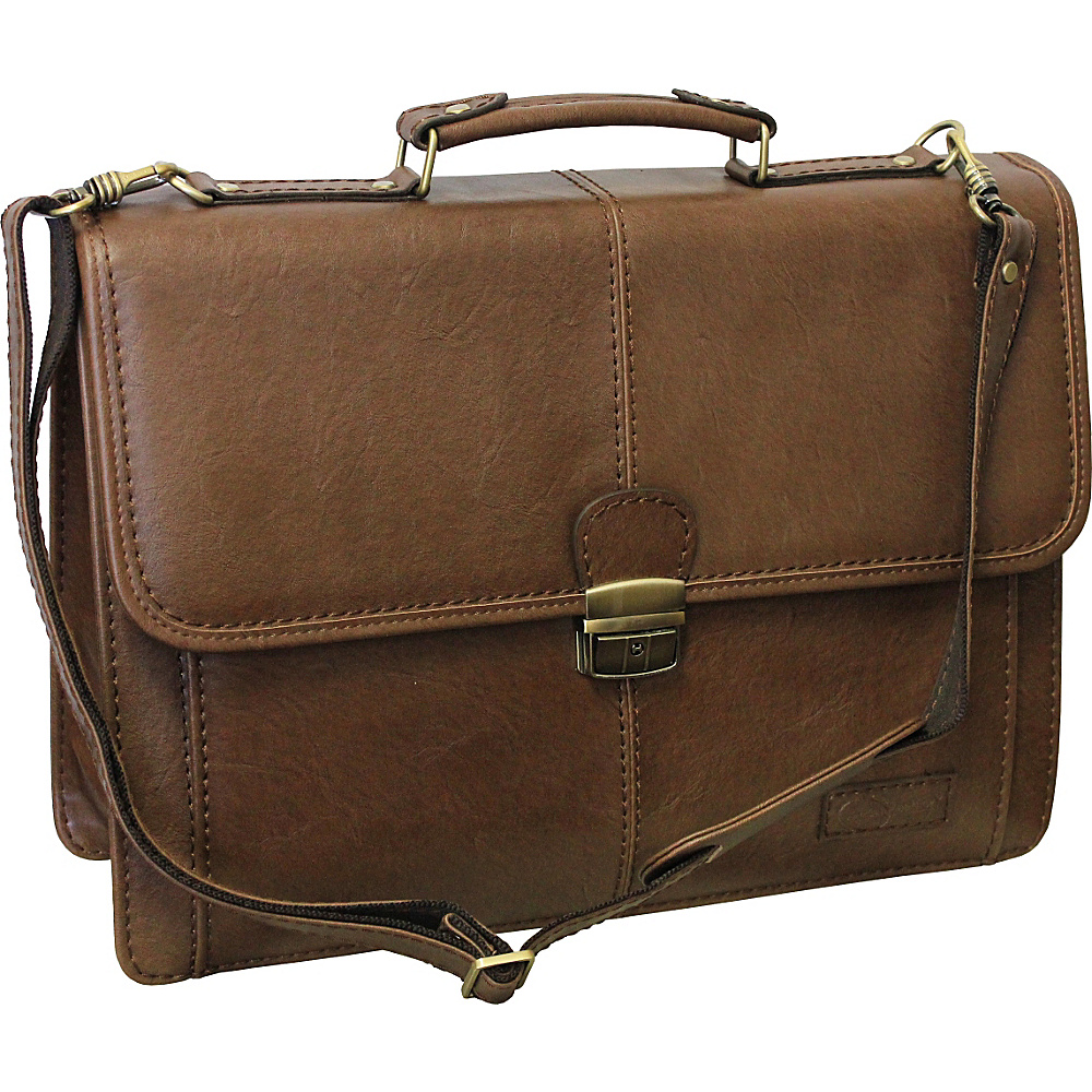 AmeriLeather Jefferson Executive Briefcase Toffee AmeriLeather Non Wheeled Business Cases