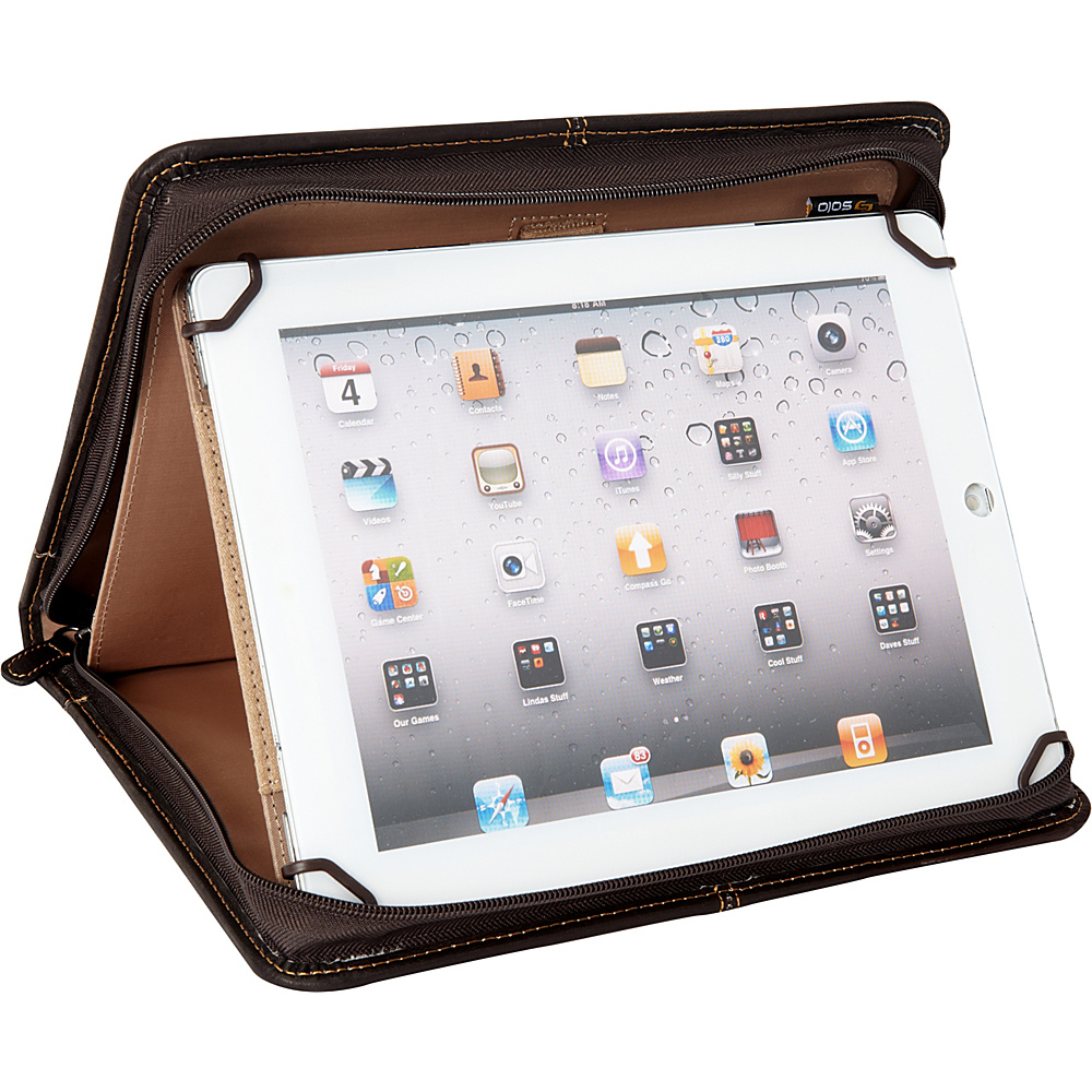 SOLO Premiere Leather Universal Tablet Case 8.5 up to 11 Espresso SOLO Electronic Cases