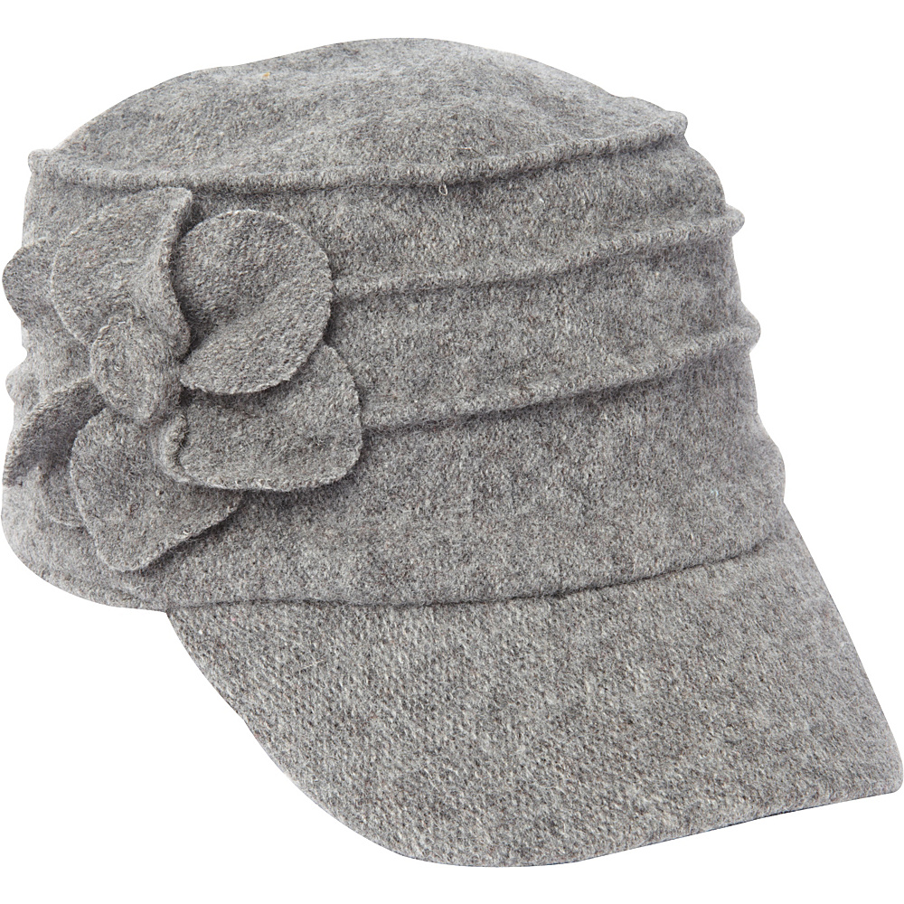 Betmar New York Ridge Flower Cap Charcoal Betmar New York Hats Gloves Scarves
