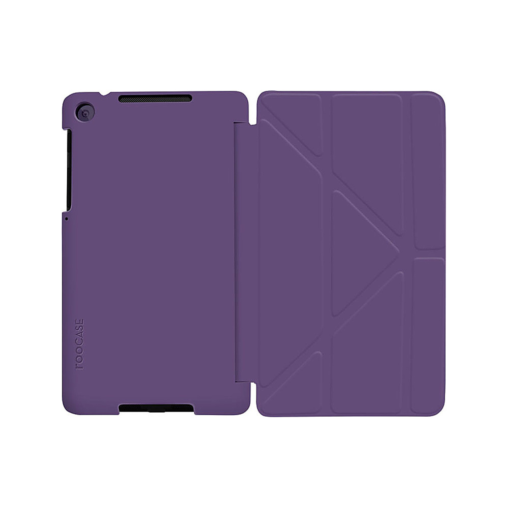 rooCASE Google Nexus 7 FHD Origami Slim Shell Flip Case Purple rooCASE Electronic Cases