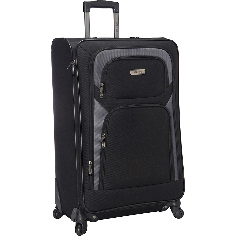 Kenneth Cole Reaction The Journey Ends Here Lightweight 28 4 Wheel Expandable Upright Black Kenneth Cole Reaction Softside Checked