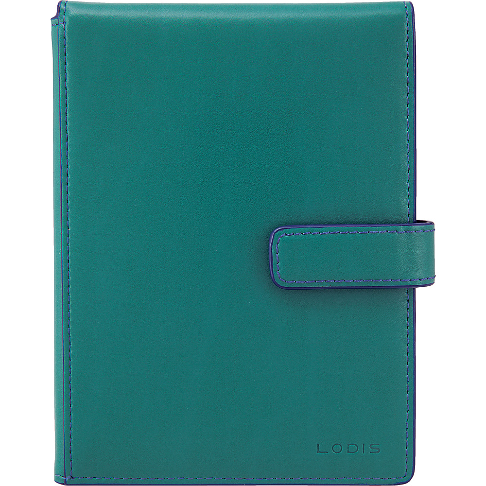 Lodis Audrey Passport Wallet with Ticket Flap Fashion Colors Ivy Marine Lodis Travel Wallets