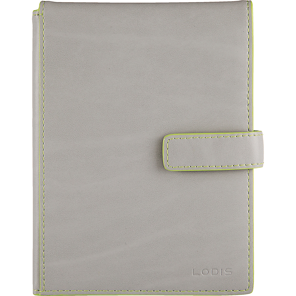 Lodis Audrey Passport Wallet with Ticket Flap Fashion Colors Dove Lime Lodis Travel Wallets