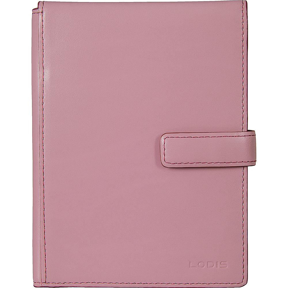 Lodis Audrey Passport Wallet with Ticket Flap Fashion Colors Iced Violet Beet Lodis Travel Wallets