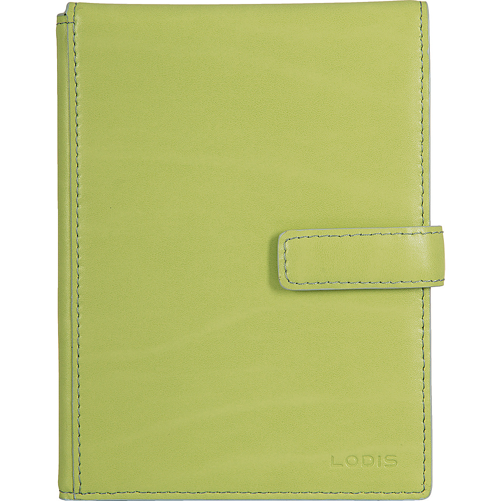 Lodis Audrey Passport Wallet with Ticket Flap Fashion Colors Lime Dove Lodis Travel Wallets