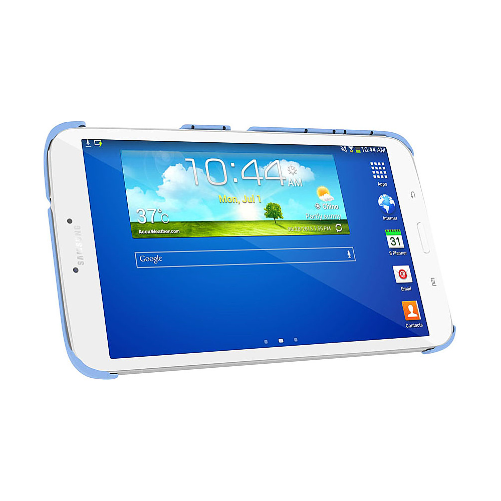 rooCASE Samsung Galaxy Tab 3 8.0 SM T3100 SlimShell Flip Case Blue rooCASE Electronic Cases