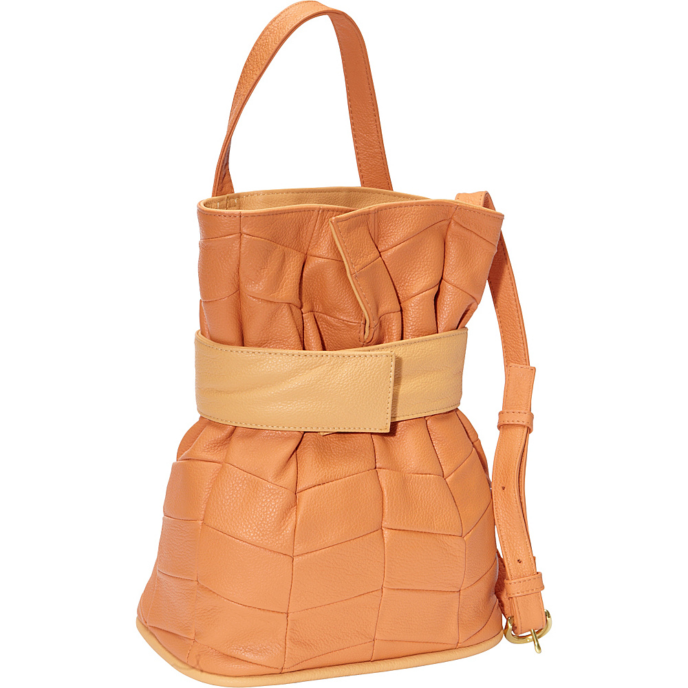 J. P. Ourse Cie. Madison Patchwork Tangerine Butter J. P. Ourse Cie. Leather Handbags