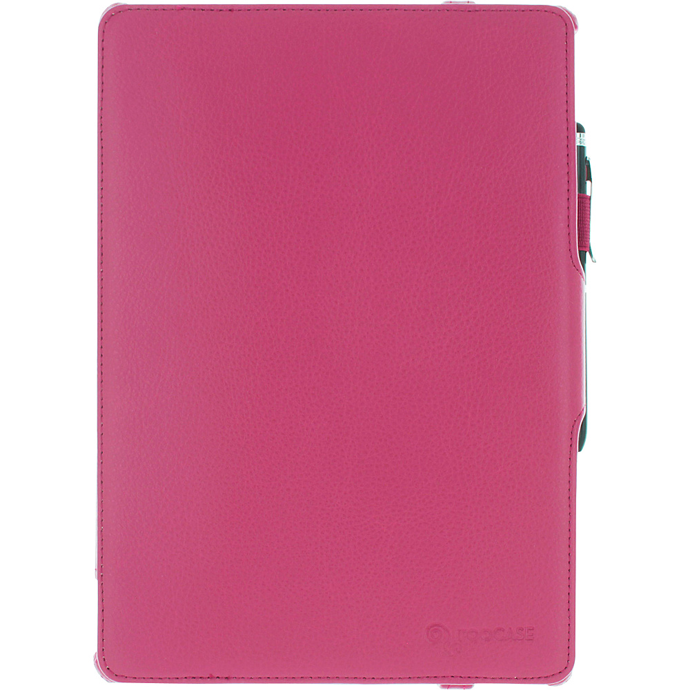 rooCASE iPad Air 1 5th Gen Slim Fit Folio Smart Cover Magenta rooCASE Electronic Cases