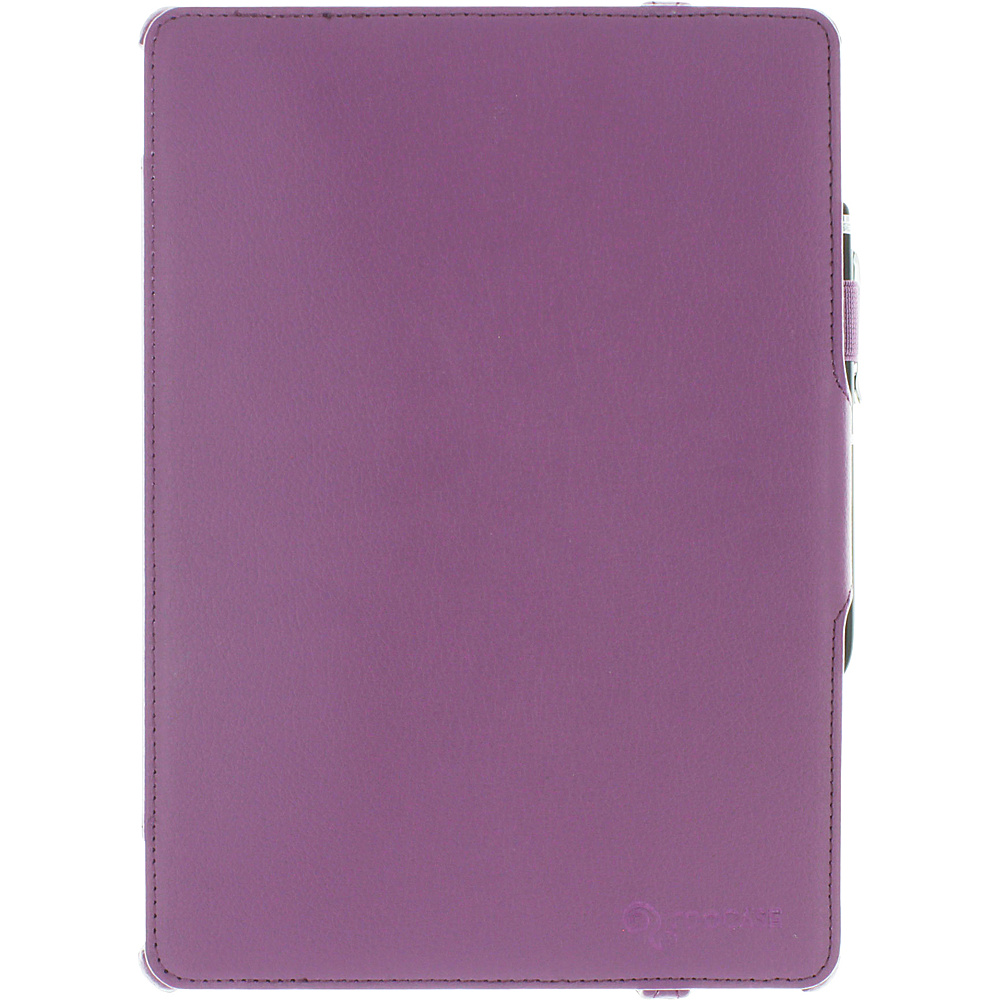 rooCASE iPad Air 1 5th Gen Slim Fit Folio Smart Cover Purple rooCASE Electronic Cases