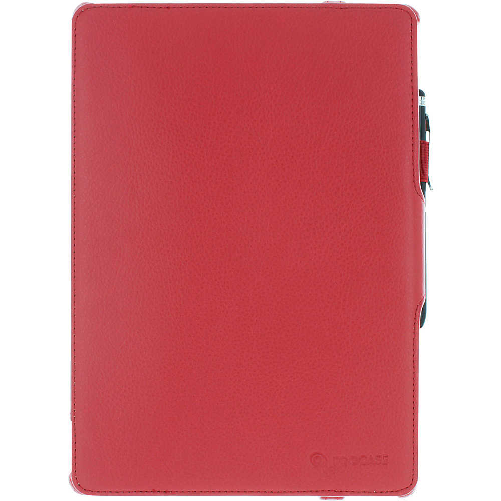 rooCASE iPad Air 1 5th Gen Slim Fit Folio Smart Cover Red rooCASE Electronic Cases