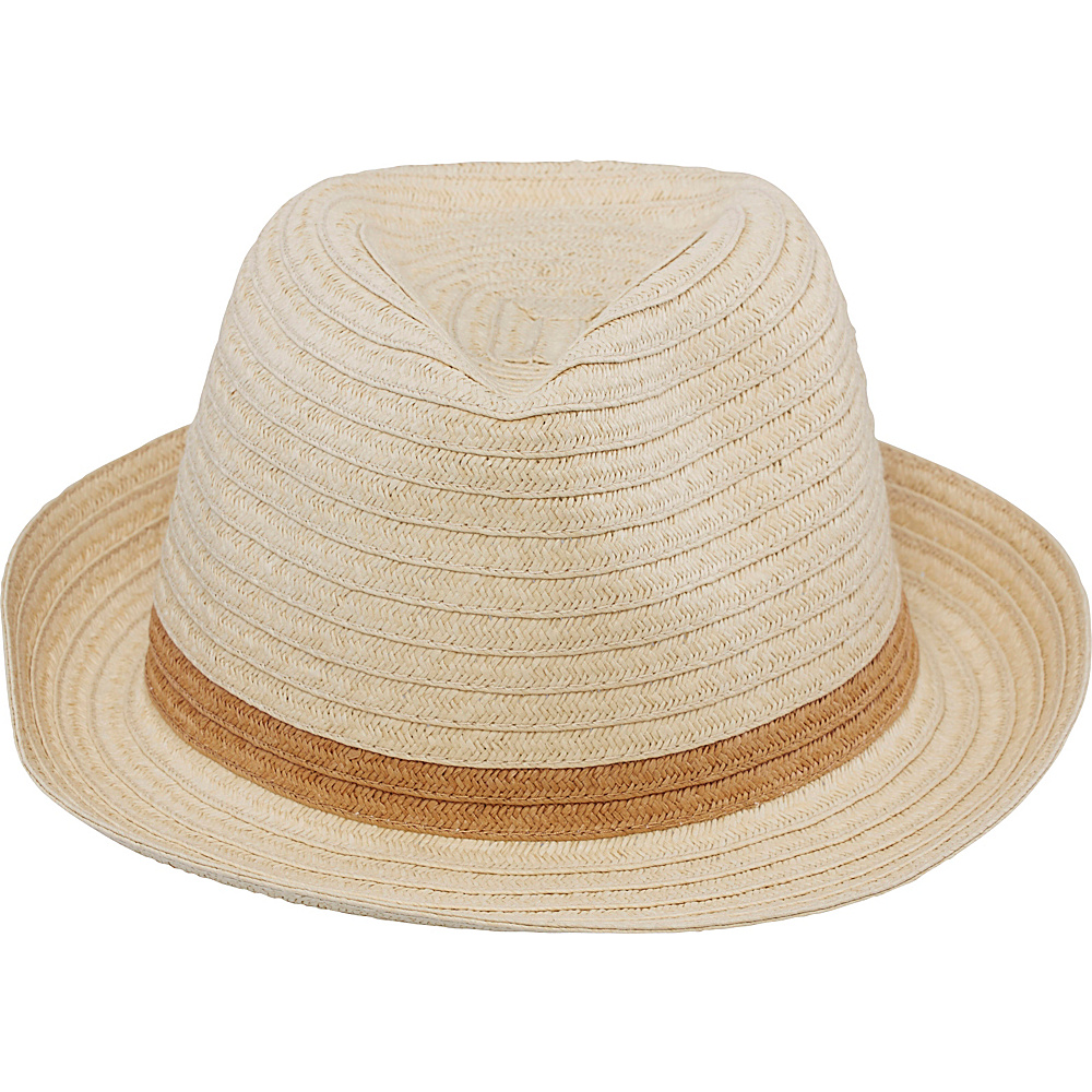 San Diego Hat Lurex Mixed Braid Fedora Tobacco San Diego Hat Hats
