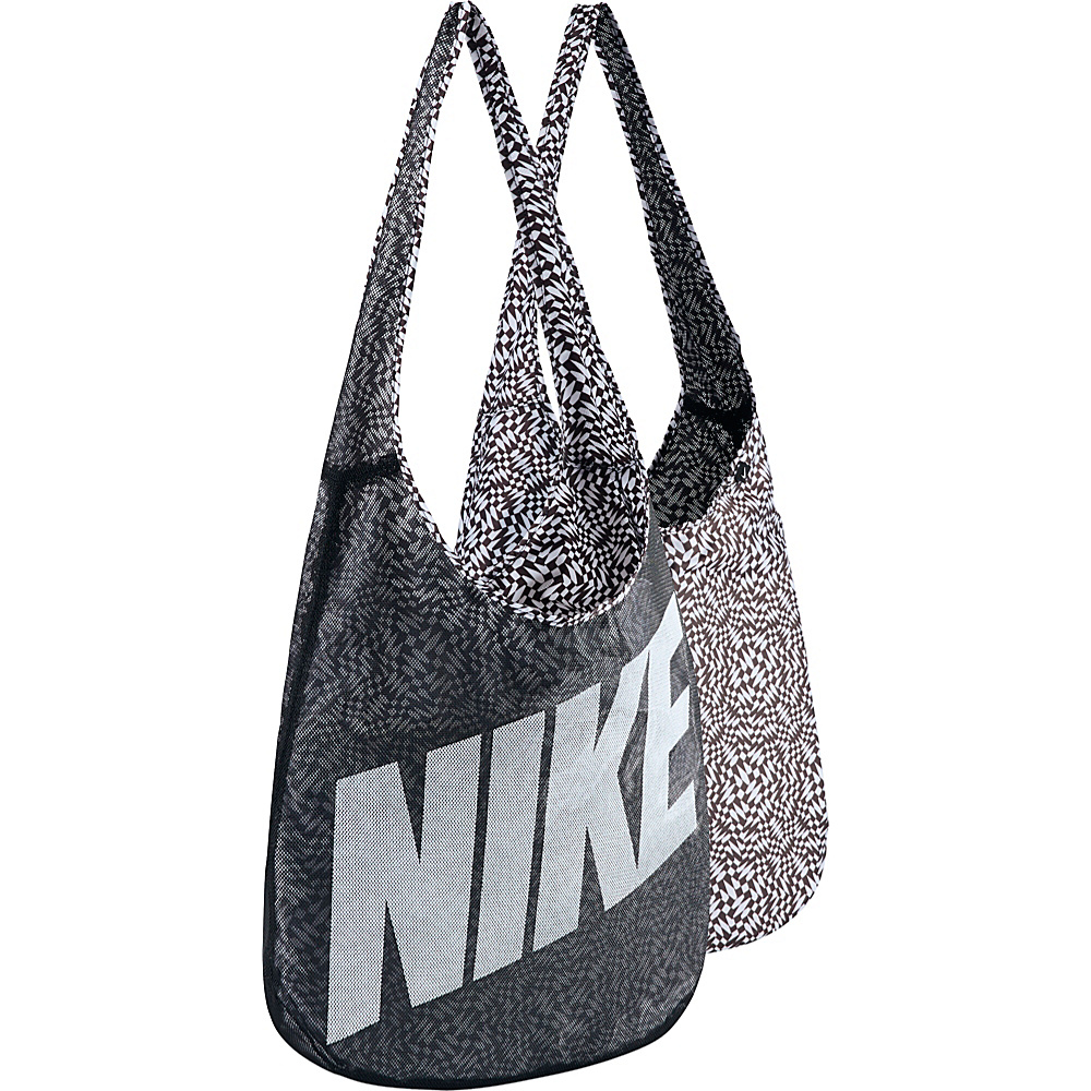 Nike Graphic Reversible Tote Black Black White Nike Gym Bags