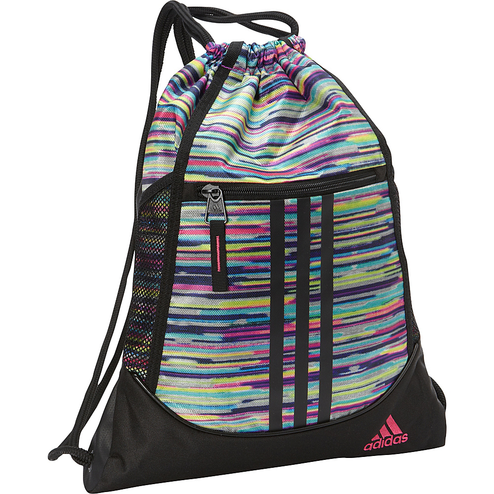 adidas Alliance II Sackpack Skylar Shock Pink Black Shock Pink adidas School Day Hiking Backpacks