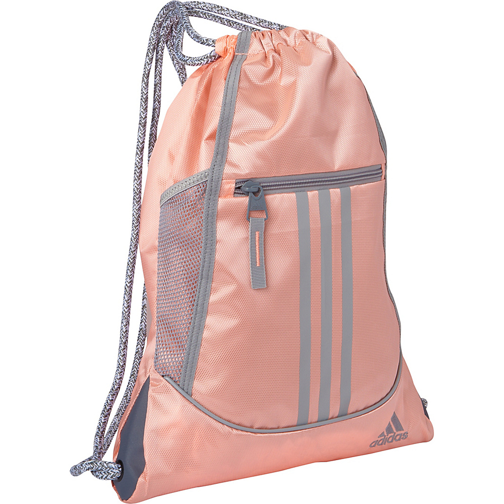 adidas Alliance II Sackpack Haze Coral Light Onix Heather Cording adidas Everyday Backpacks