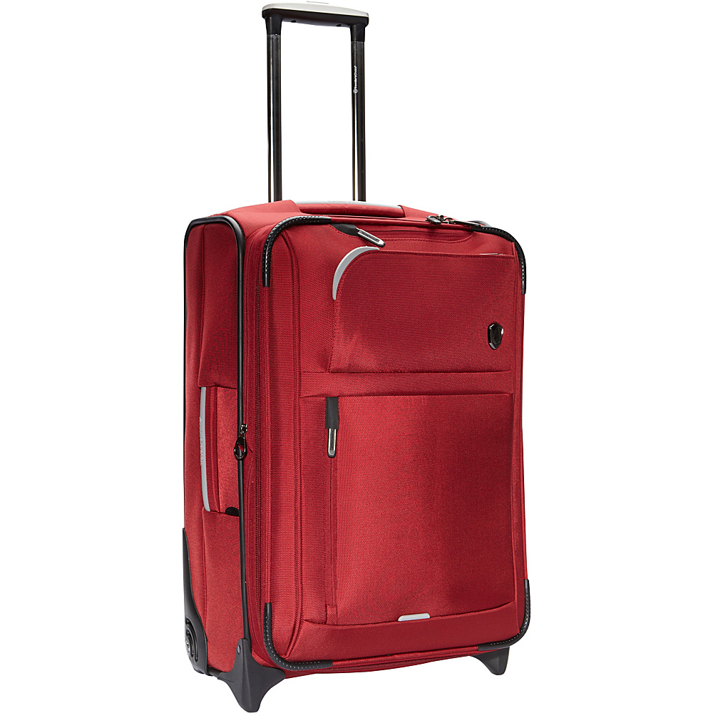 Traveler s Choice Birmingham 25 Expandable Rollaboard Red Traveler s Choice Softside Checked