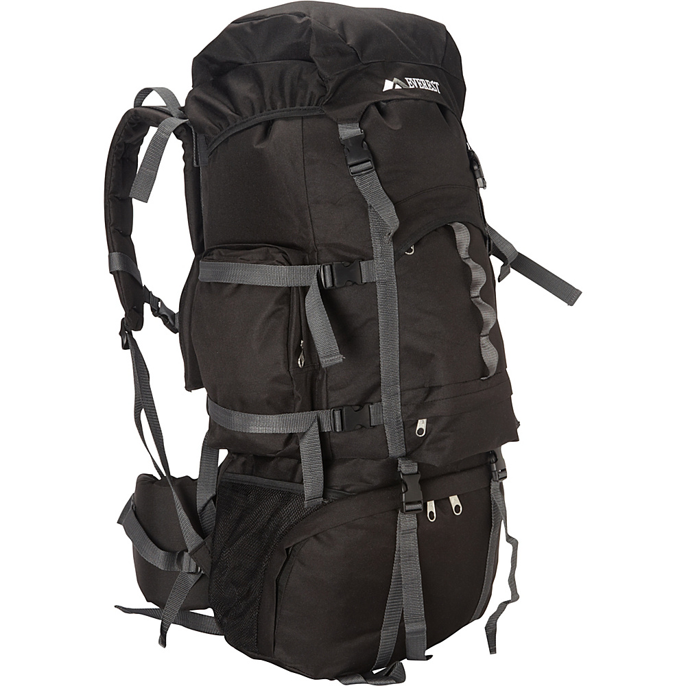 Everest Deluxe Hiking Pack Black Everest Backpacking Packs