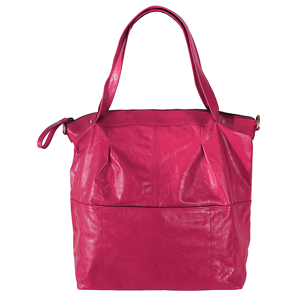 Latico Leathers Martha Satchel Fuchsia Latico Leathers Leather Handbags