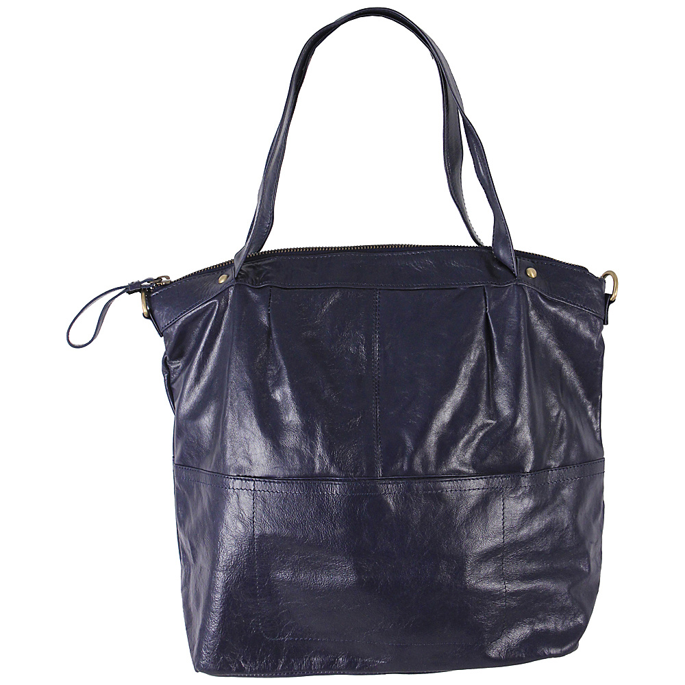 Latico Leathers Martha Satchel Navy Latico Leathers Leather Handbags