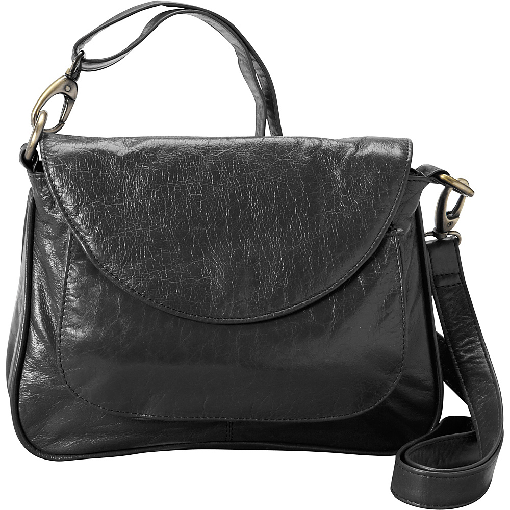 Latico Leathers Sabria Shoulder Bag Black Latico Leathers Leather Handbags