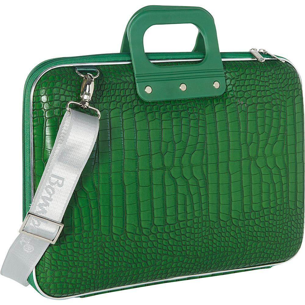 Bombata Croc 15 inch Laptop Bag Emerald Green Bombata Non Wheeled Business Cases
