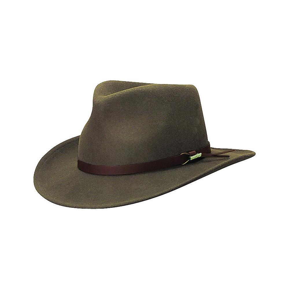 Woolrich Crushable Felt Outback Hat Khaki Medium Woolrich Hats