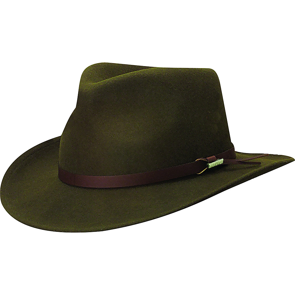 Woolrich Crushable Felt Outback Hat Olive Medium Woolrich Hats