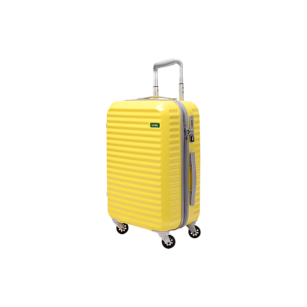 Lojel Groove Zipper Carry On Luggage Yellow Lojel Hardside Luggage