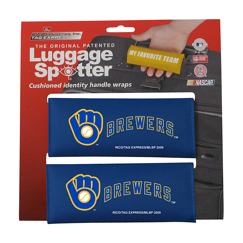 Luggage Spotters MLB Milwaukee Brewers Luggage Spotter Blue Luggage Spotters Luggage Accessories