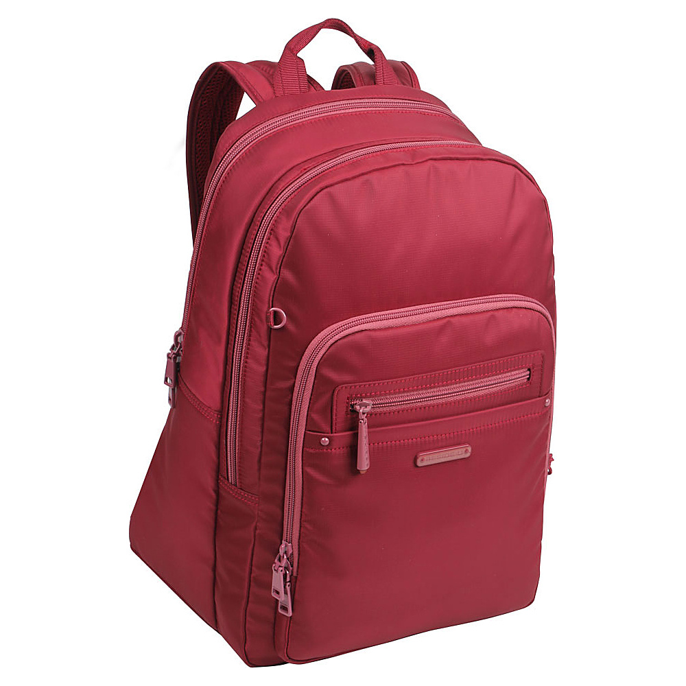 Beside U Indianapolis Backpack Handbag Red Cordovan Beside U Fabric Handbags