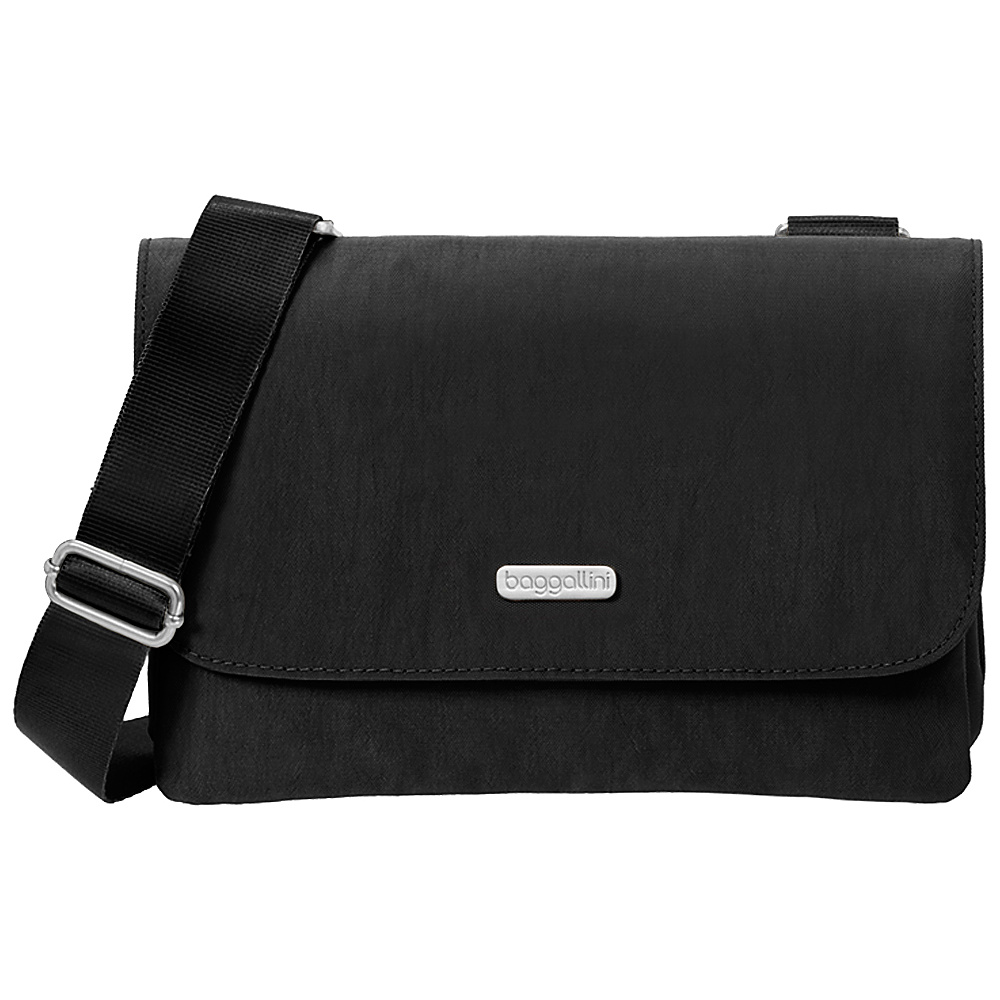 baggallini Venture Crossbody Black Sand baggallini Fabric Handbags
