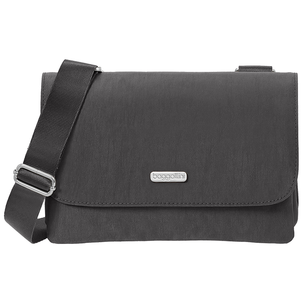 baggallini Venture Crossbody Charcoal baggallini Fabric Handbags