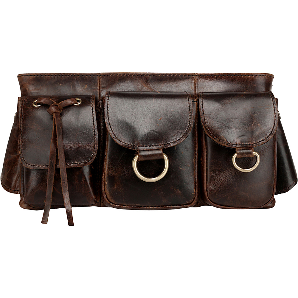 Vicenzo Leather Adonis Leather Waistpack Brown Large Vicenzo Leather Waist Packs