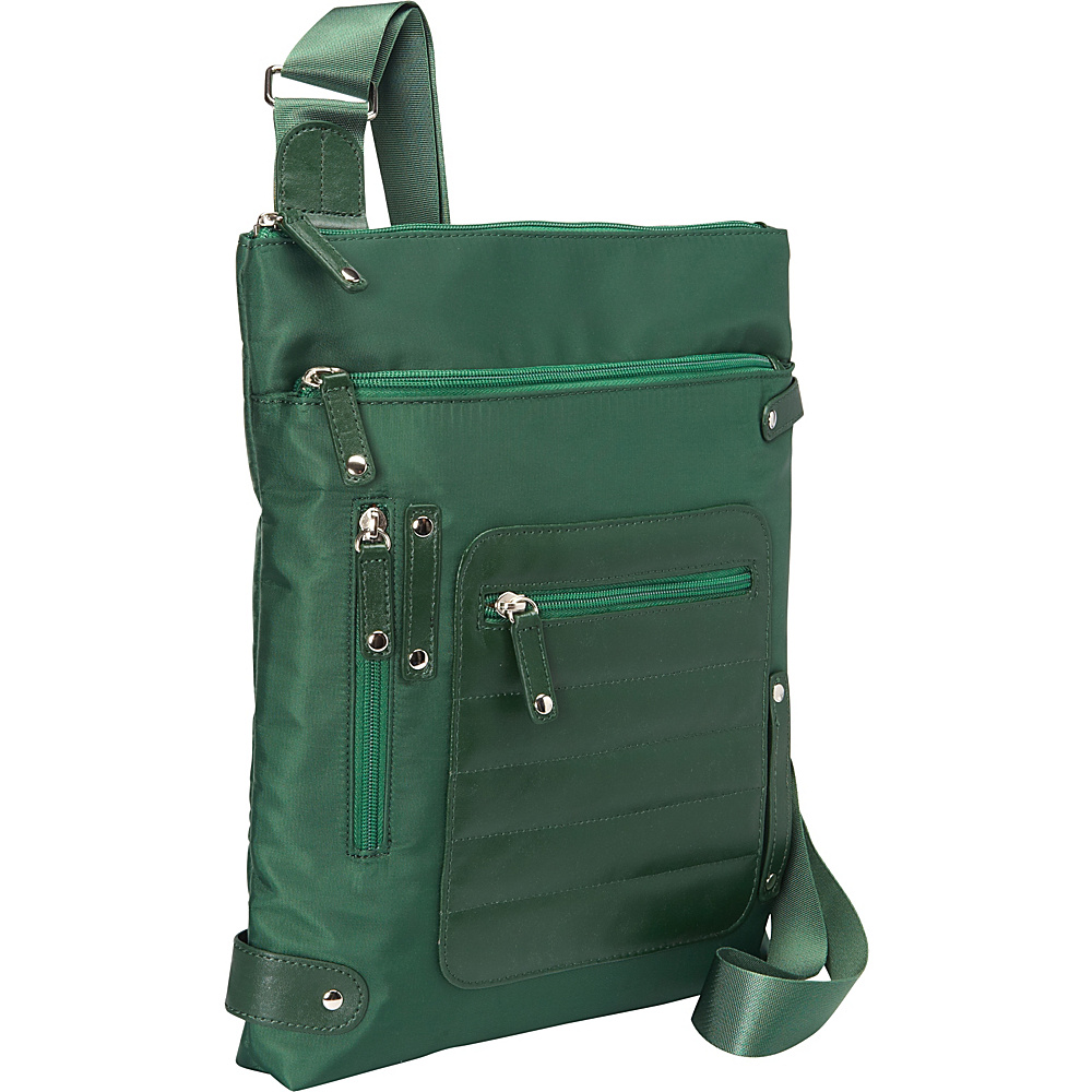 Women In Business Phoenix City Slim Shoulder Bag 14 Green Women In Business Fabric Handbags