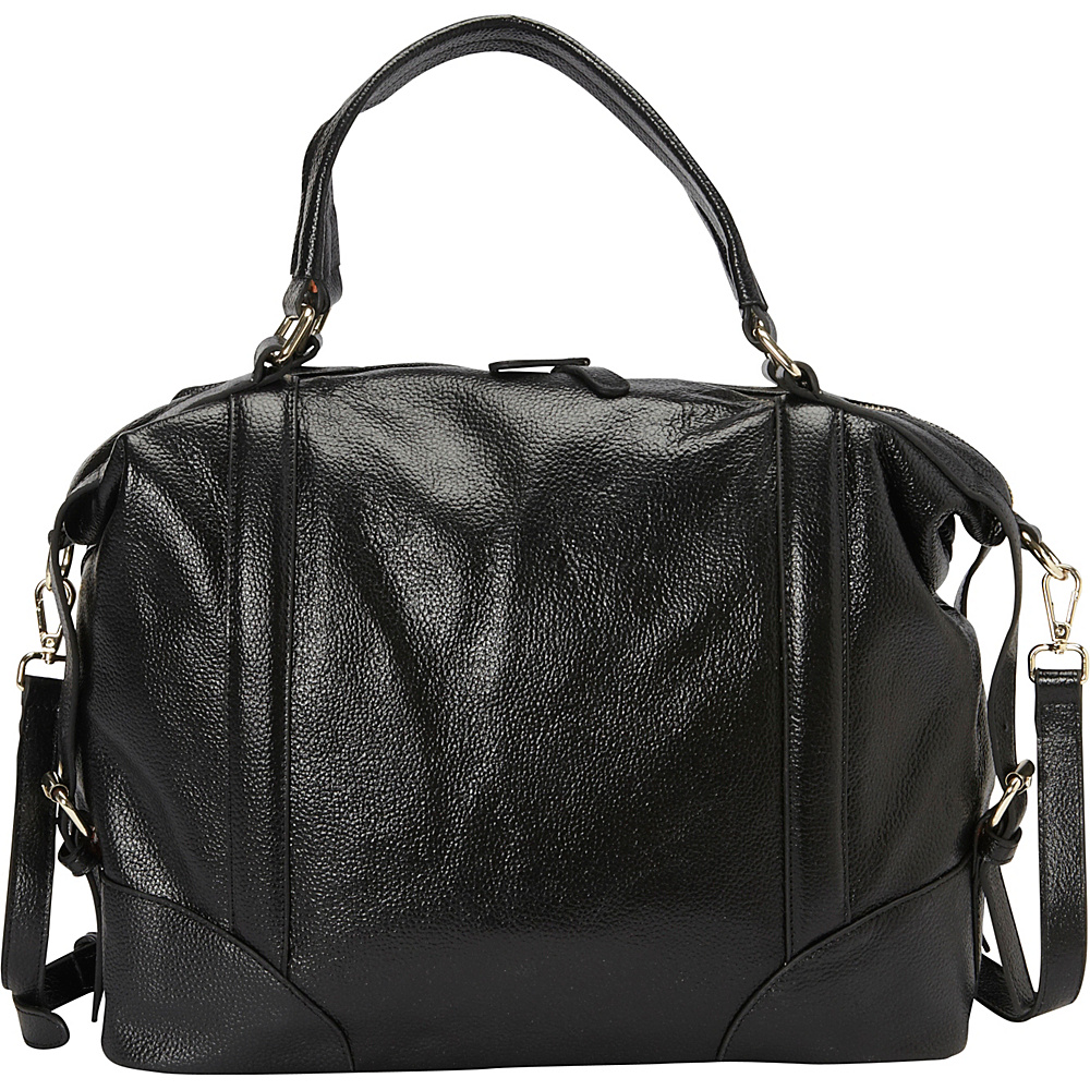 Donna Bella Designs Vivian Shoulder Bag Black Donna Bella Designs Leather Handbags