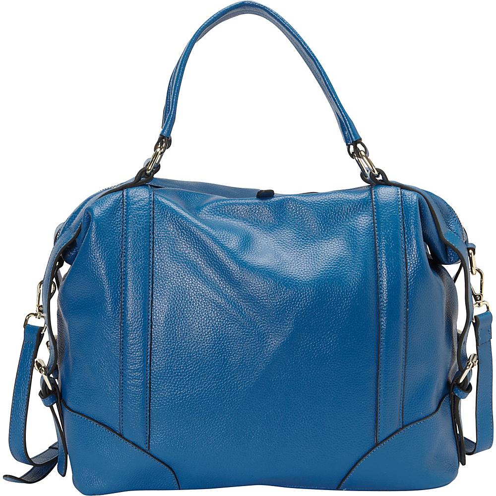 Donna Bella Designs Vivian Shoulder Bag Blue Donna Bella Designs Leather Handbags