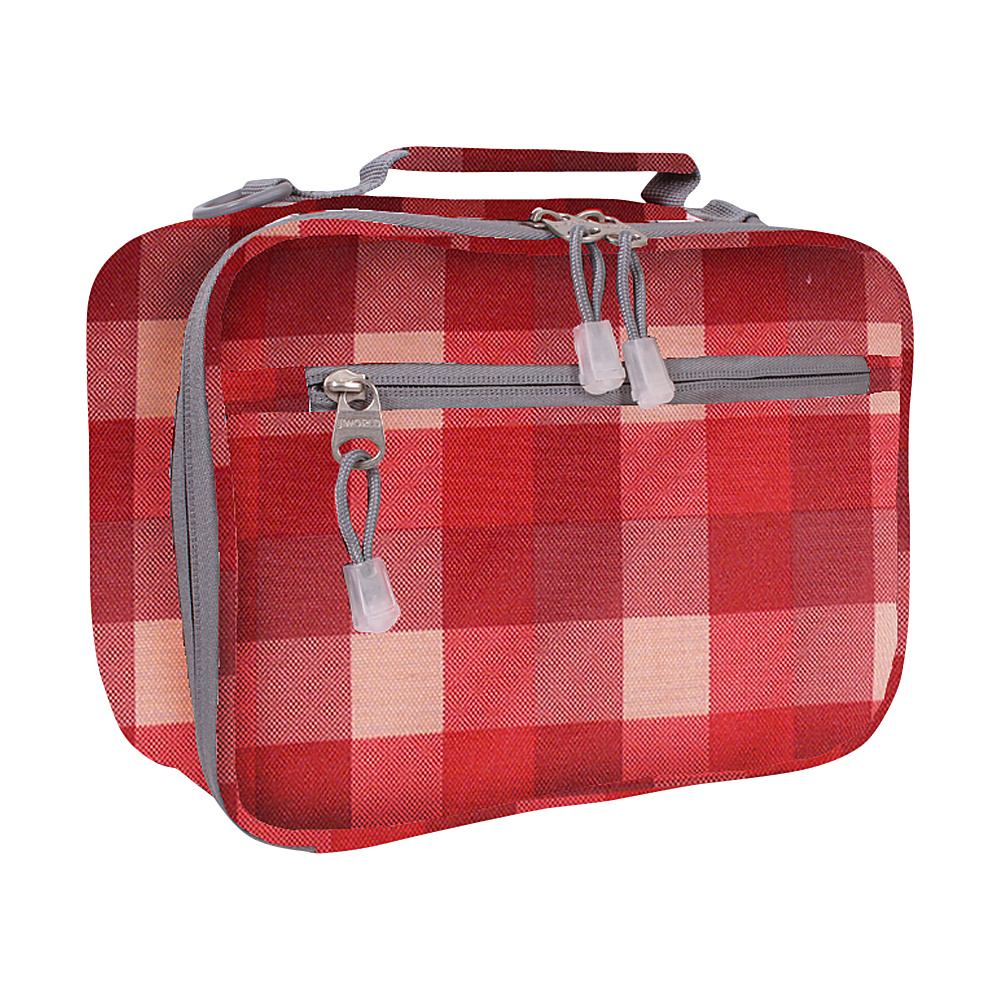 J World New York Cody Lunch Bag Check Red J World New York Travel Coolers