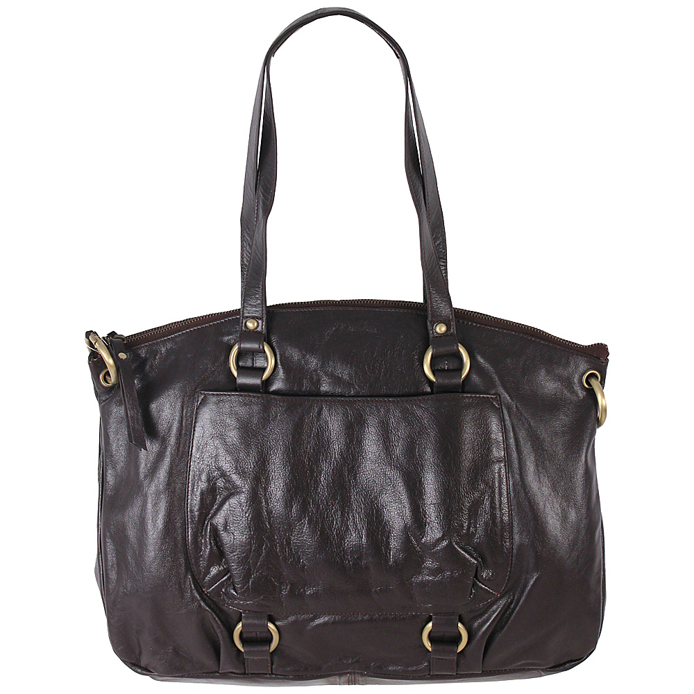 Latico Leathers Yvette Tote Espresso Latico Leathers Leather Handbags