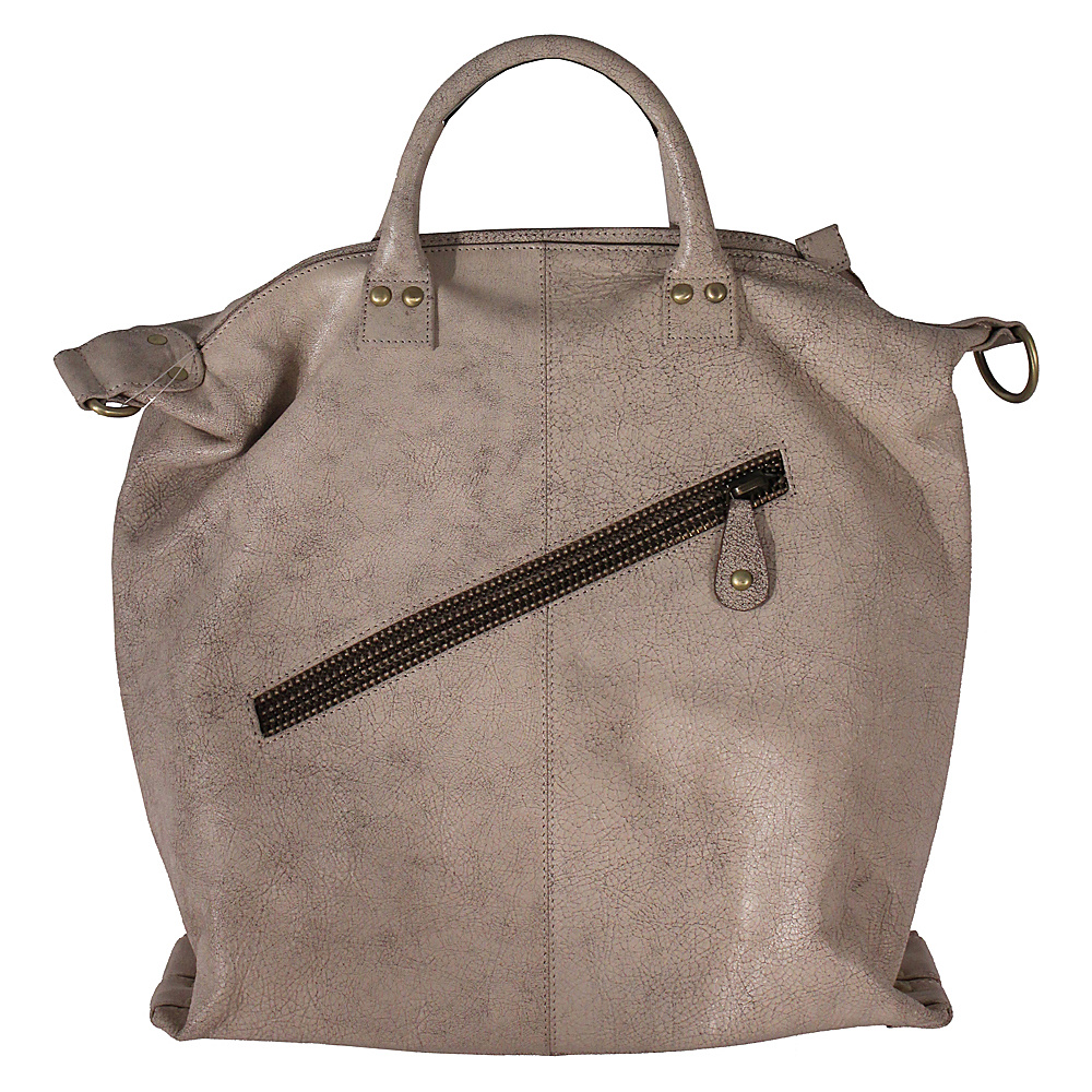 Latico Leathers Michaela Satchel Crackle White Latico Leathers Leather Handbags