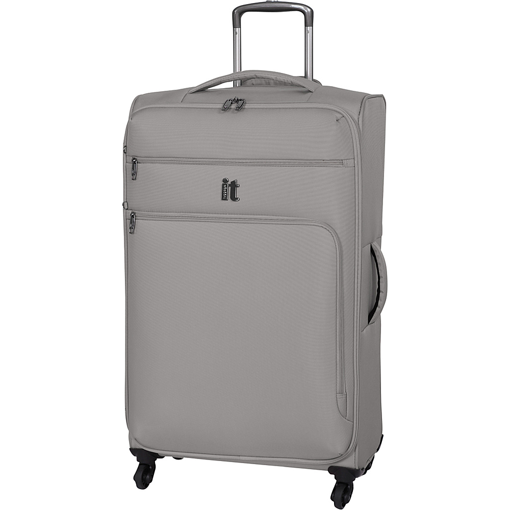 it luggage MegaLite Luggage Collection 31.3 Spinner eBags Exclusive Flint Gray it luggage Softside Checked