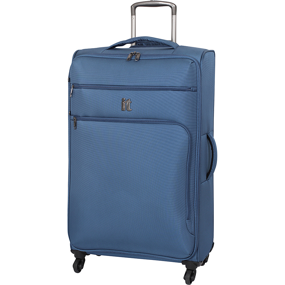 it luggage MegaLite Luggage Collection 31.3 Spinner eBags Exclusive Blue Ashes it luggage Softside Checked