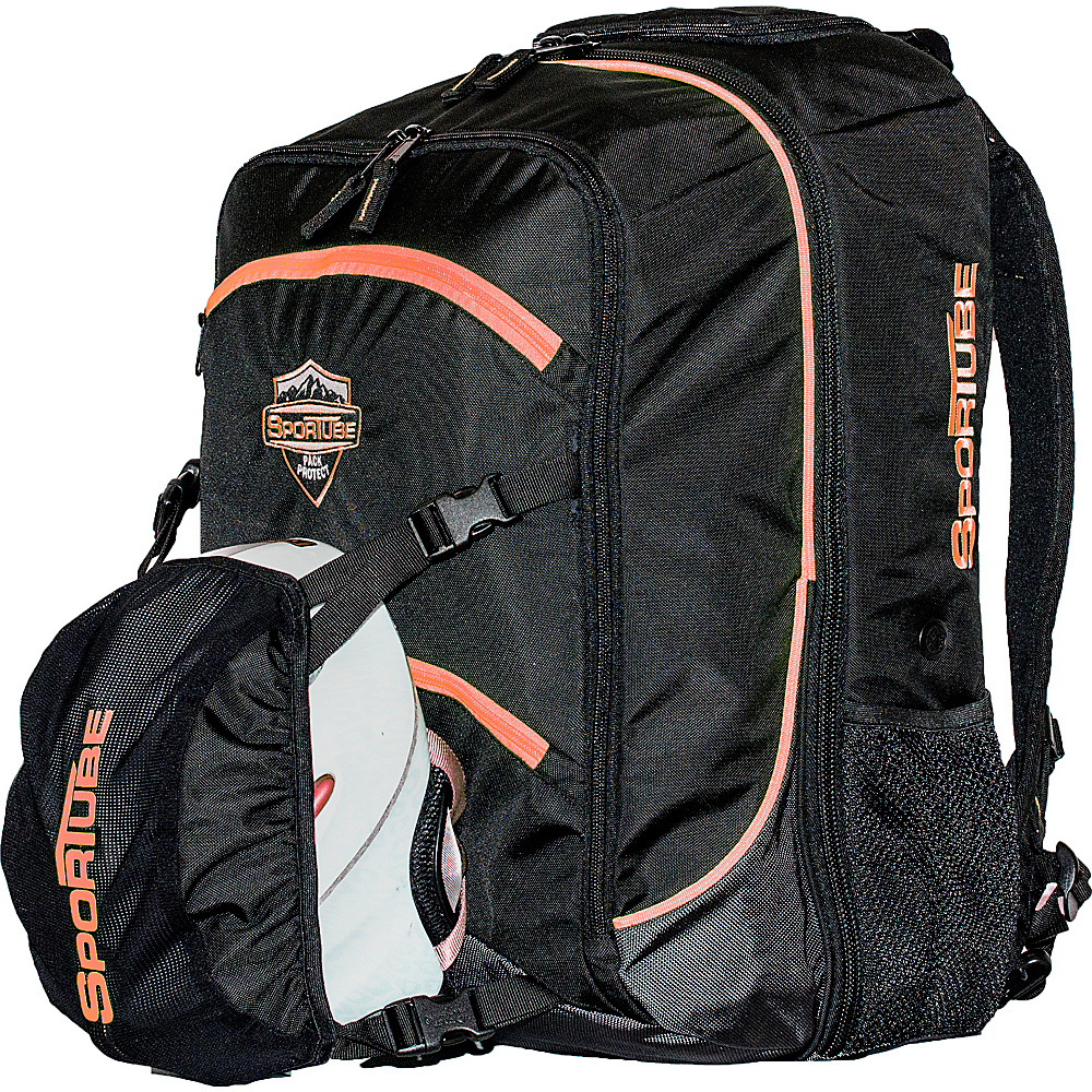 Sportube Overheader Gear and Boot Backpack Orange Black Sportube Ski and Snowboard Bags
