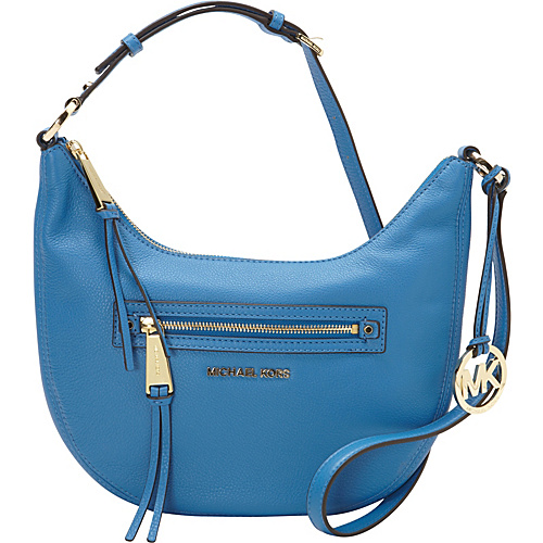 MICHAEL Michael Kors Rhea Zip Small Messenger Heritage Blue - MICHAEL Michael Kors Designer Handbags