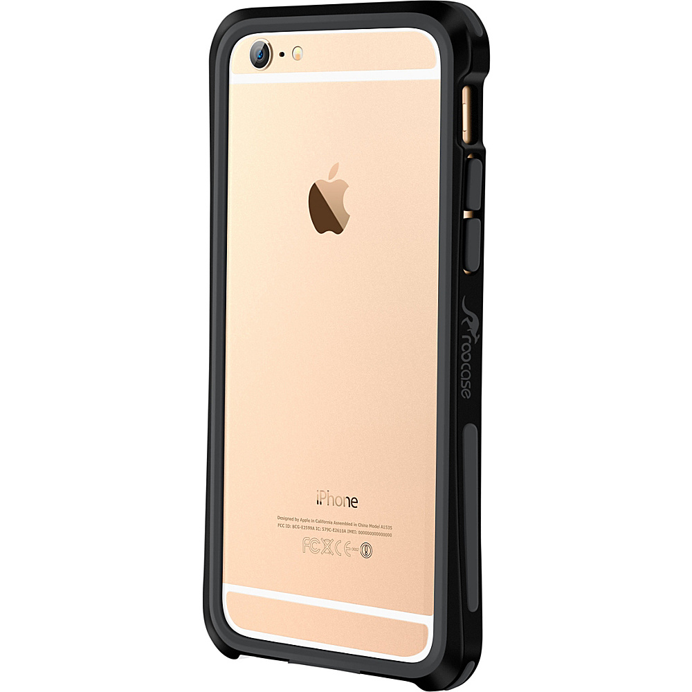 rooCASE Ultra Slim Fit Linear Bumper Case Cover for iPhone 6 6s 4.7 Black rooCASE Electronic Cases